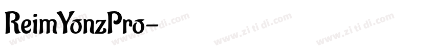 ReimYonzPro字体转换