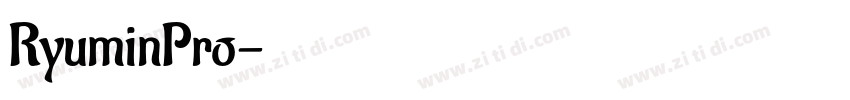 RyuminPro字体转换