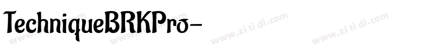 TechniqueBRKPro字体转换
