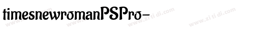 timesnewromanPSPro字体转换