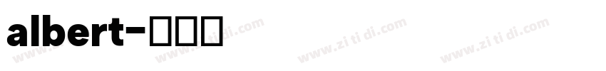 albert字体转换