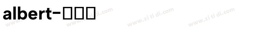 albert字体转换