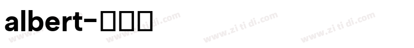 albert字体转换