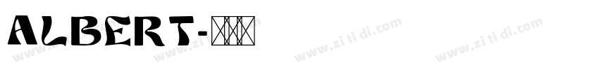 albert字体转换