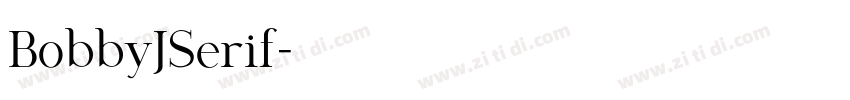 BobbyJSerif字体转换