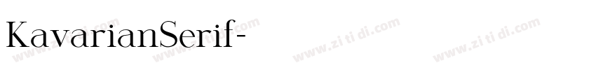KavarianSerif字体转换
