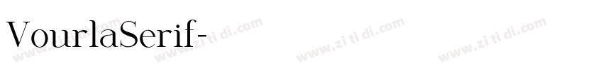 VourlaSerif字体转换
