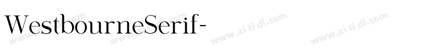 WestbourneSerif字体转换