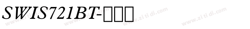 SWIS721BT字体转换