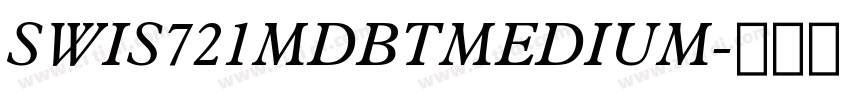 SWIS721MDBTMEDIUM字体转换
