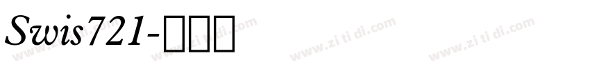 Swis721字体转换