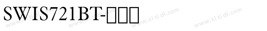 SWIS721BT字体转换