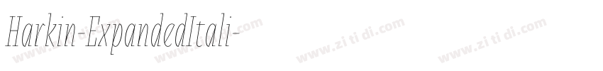 Harkin-ExpandedItali字体转换