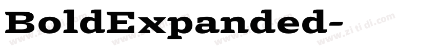 BoldExpanded字体转换 BoldExpanded字体转换
