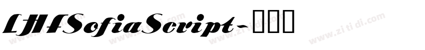 LHFSofiaScript字体转换
