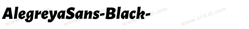 AlegreyaSans-Black字体转换 AlegreyaSans-Black字体转换