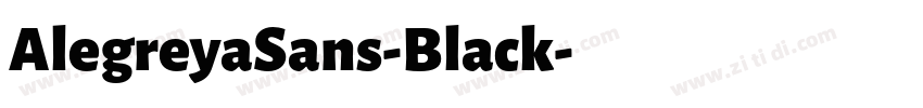 AlegreyaSans-Black字体转换 AlegreyaSans-Black字体转换