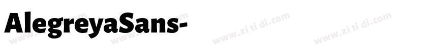 AlegreyaSans字体转换