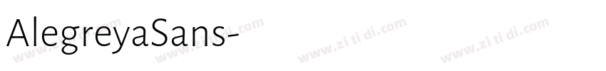 AlegreyaSans字体转换