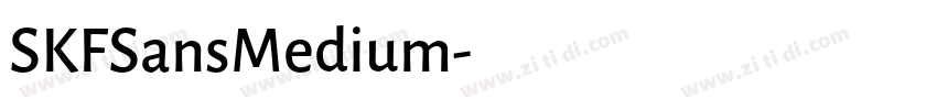 SKFSansMedium字体转换