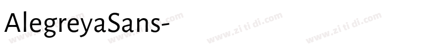 AlegreyaSans字体转换