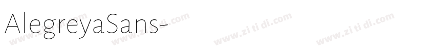 AlegreyaSans字体转换