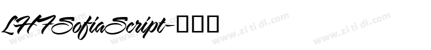 LHFSofiaScript字体转换