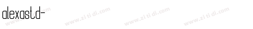 alexastd字体转换