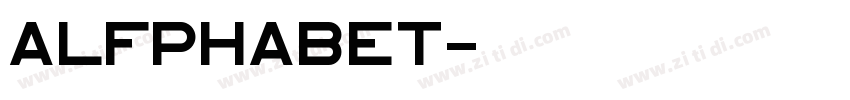 Alfphabet字体转换