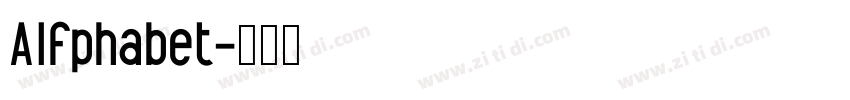 Alfphabet字体转换