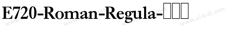 E720-Roman-Regula字体转换