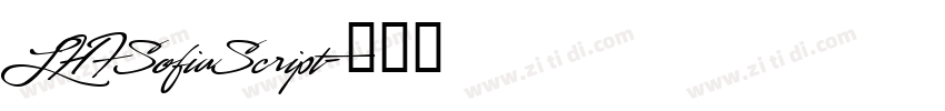 LHFSofiaScript字体转换