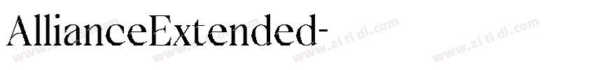 AllianceExtended字体转换