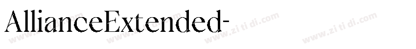AllianceExtended字体转换