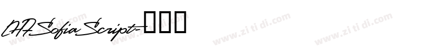 LHFSofiaScript字体转换