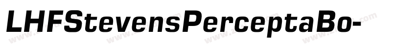 LHFStevensPerceptaBo字体转换