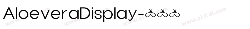 AloeveraDisplay字体转换