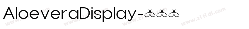 AloeveraDisplay字体转换