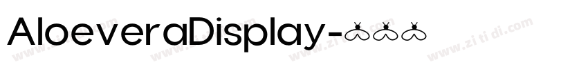 AloeveraDisplay字体转换
