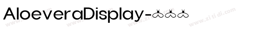 AloeveraDisplay字体转换