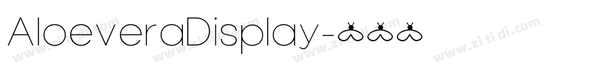 AloeveraDisplay字体转换