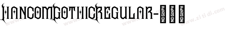 HancomGothicRegular字体转换