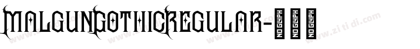 MalgunGothicRegular字体转换