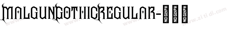 MalgunGothicRegular字体转换