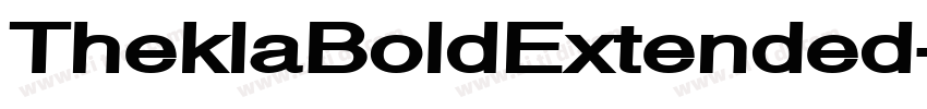 TheklaBoldExtended字体转换