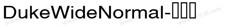 DukeWideNormal字体转换