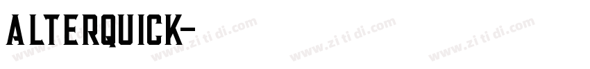 AlterQuick字体转换