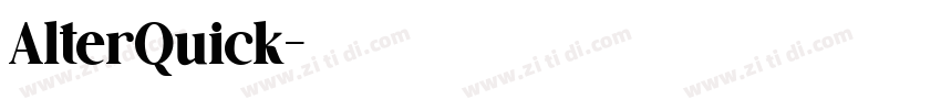 AlterQuick字体转换