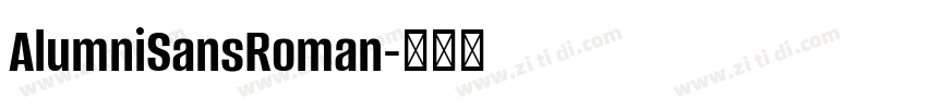 AlumniSansRoman字体转换