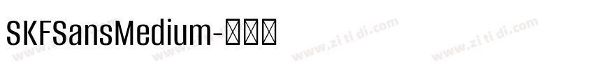 SKFSansMedium字体转换
